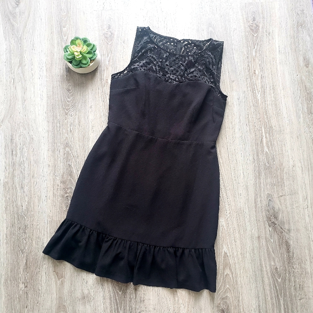 KARL LAGERFELD | Black sleeveless dress